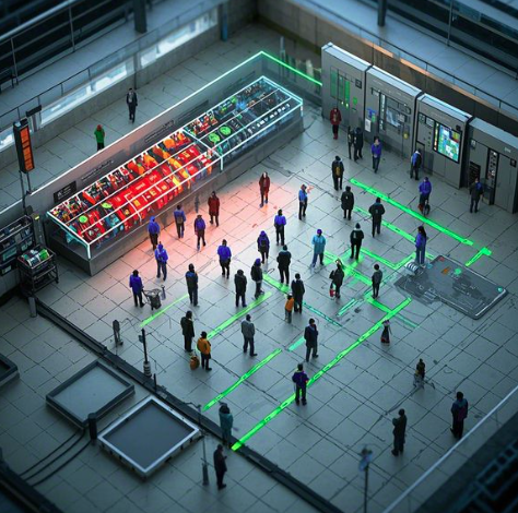 Supermarket personnel positioning